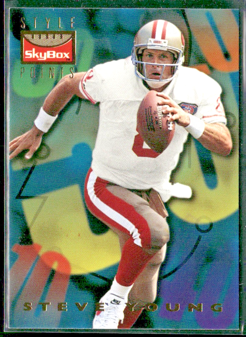 Steve Young Player Lot Bundle 10 Different Football Cards SY004 49ers front