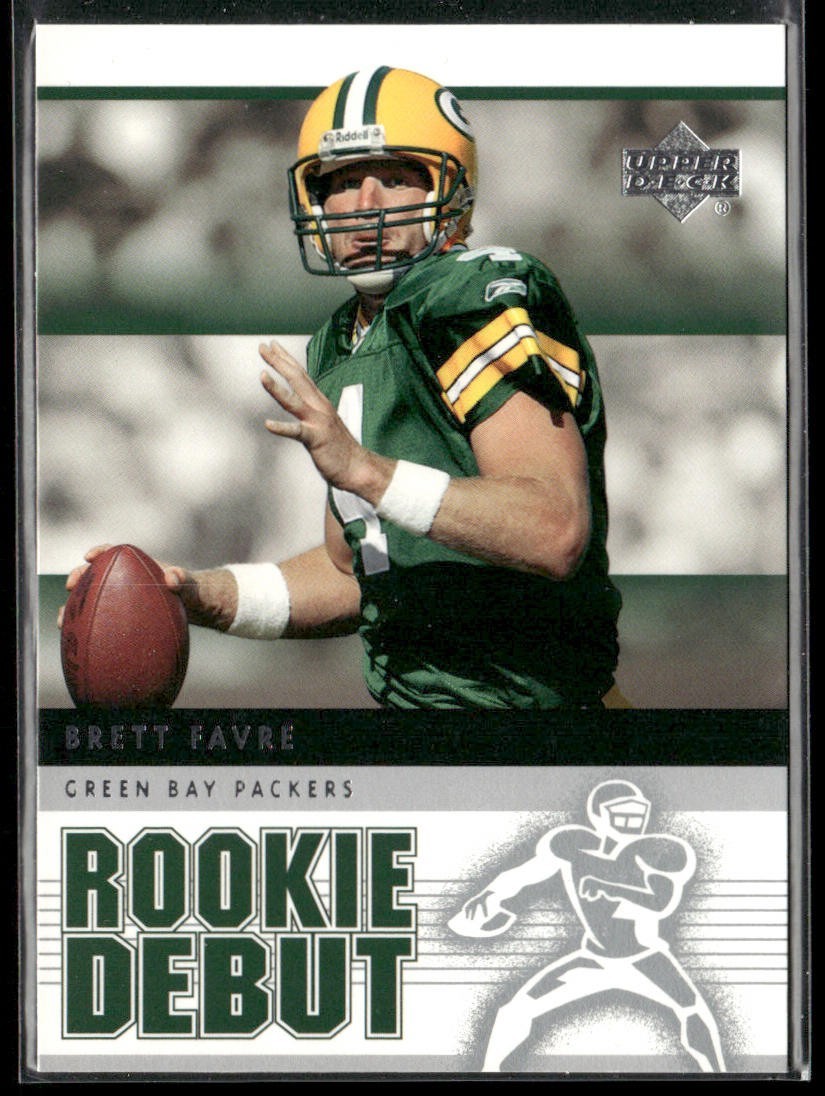 Brett Favre Player Lot Bundle 10 Different Football Cards BF004 Packers back