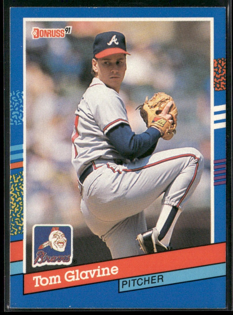 Tom Glavine Lot Bundle 10 Different Baseball Cards TG001 Braves back