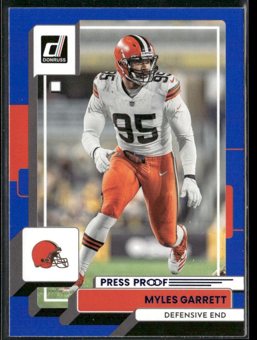 Myles Garrett Player Lot Bundle 10 Different Football Cards MG001 Browns front