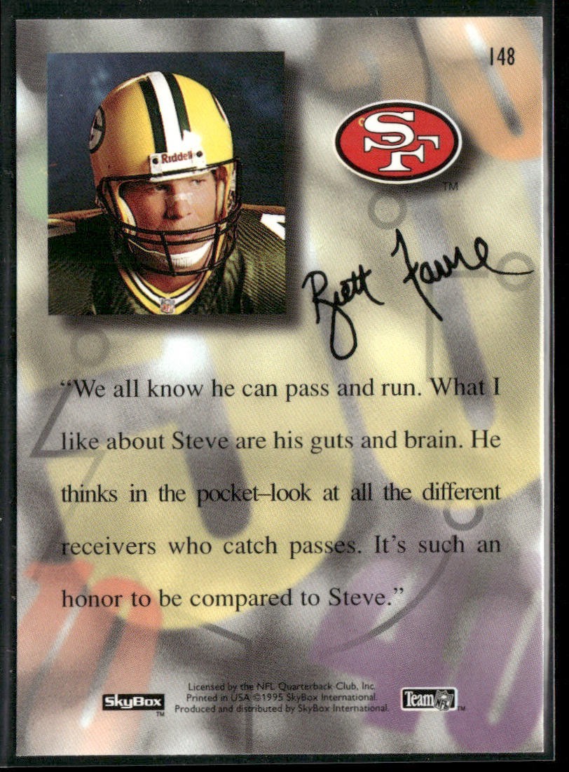 Steve Young Player Lot Bundle 10 Different Football Cards SY004 49ers back
