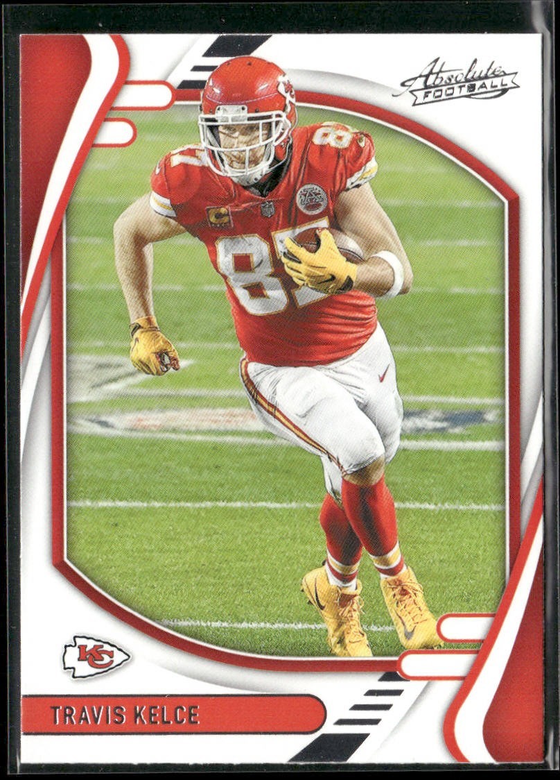 Travis Kelce Player Lot Bundle 10 Different Football Cards TK002 Chiefs back