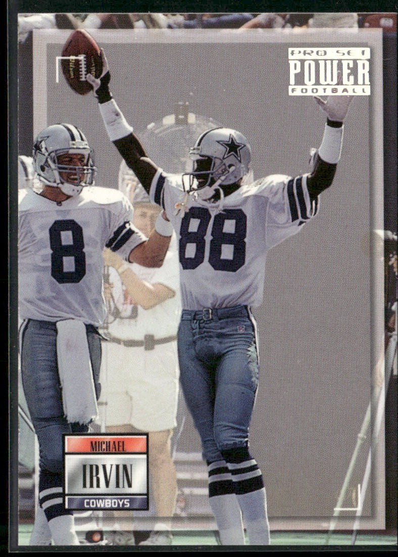 Michael Irvin Player Lot Bundle 10 Different Football Cards MI003 Cowboys back