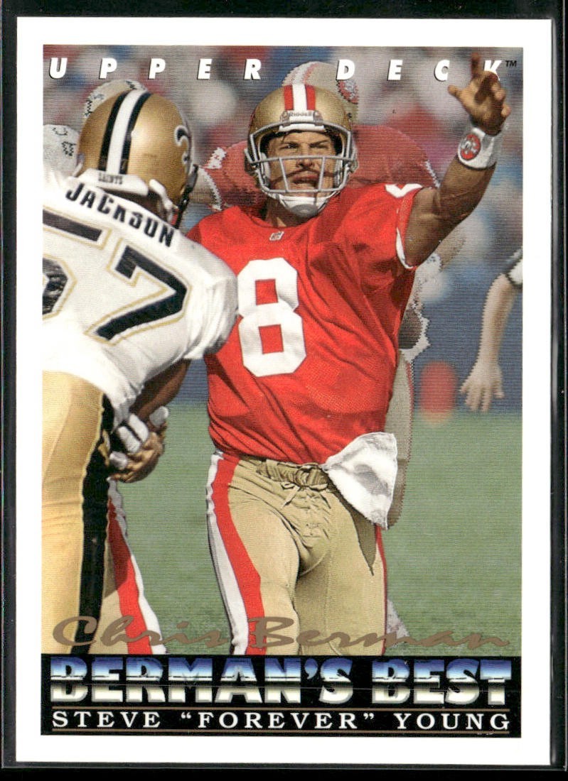 Steve Young Player Lot Bundle 10 Different Football Cards SY001 49ers back