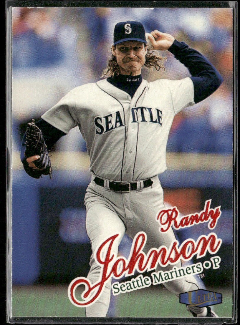 Randy Johnson Lot Bundle 10 Different Baseball Cards RJ002 Mariners back