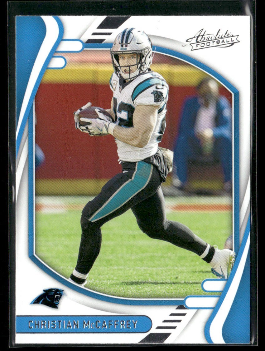Christian McCaffrey Player Lot Bundle 10 Different Football Cards CM001 back
