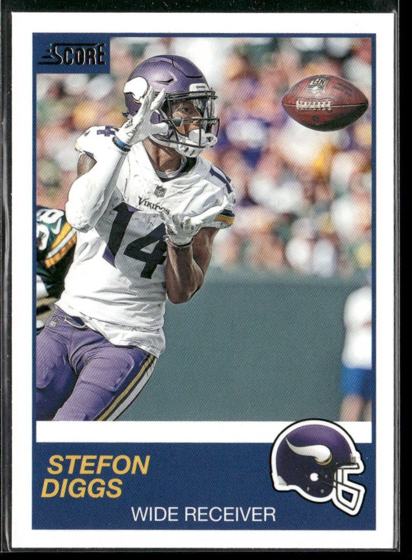 Stefon Diggs Player Lot Bundle 10 Different Football Cards SD002 Bills Vikings back