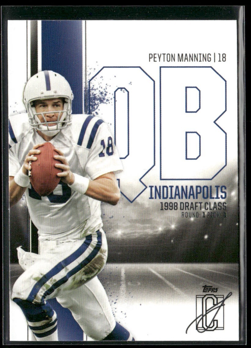 Peyton Manning Player Lot Bundle 10 Different Football Cards PM001 Colts back