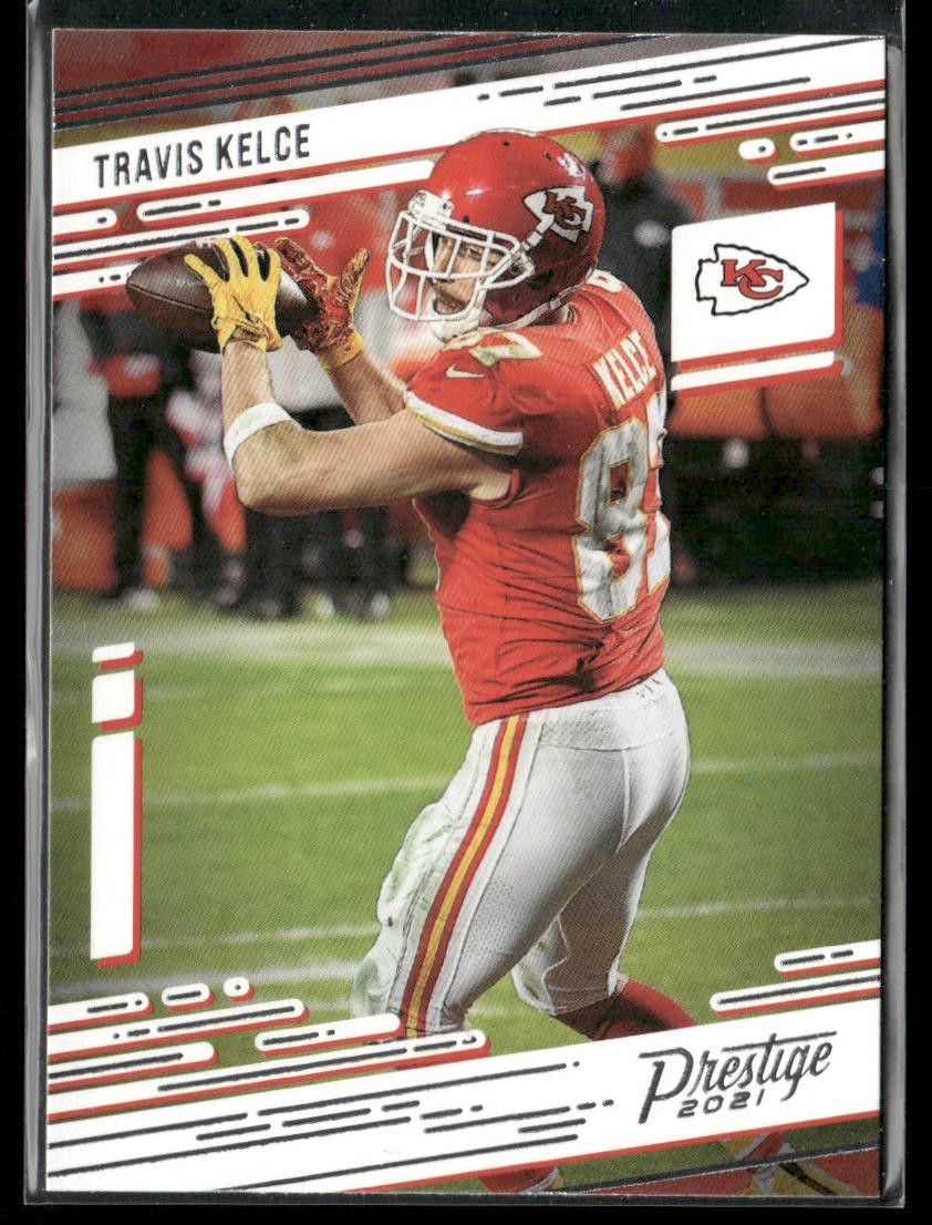Travis Kelce Player Lot Bundle 10 Different Football Cards TK003 Chiefs back