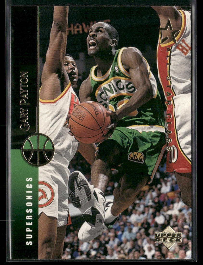 Gary Payton Player Lot Bundle 10 Basketball Cards GP002 Supersonics back