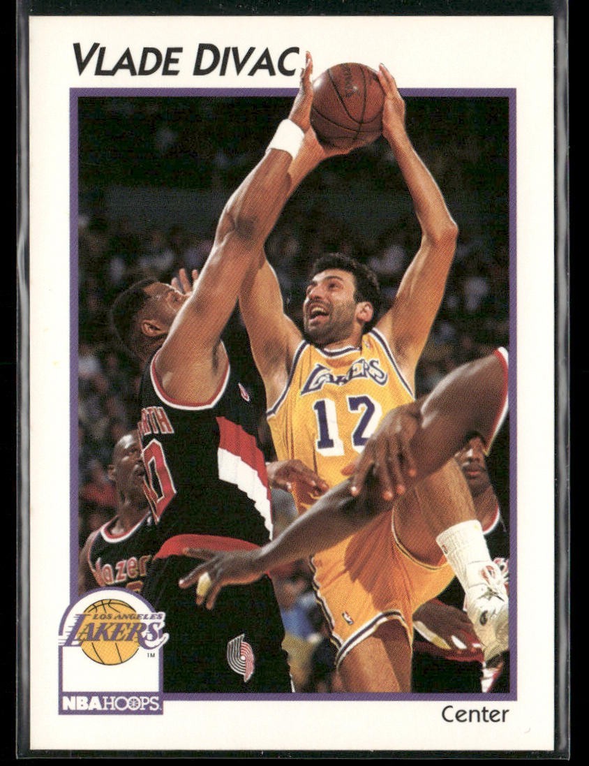 Vlade Divac Player Lot Bundle 10 Basketball Cards VD002 Lakers Hornets back
