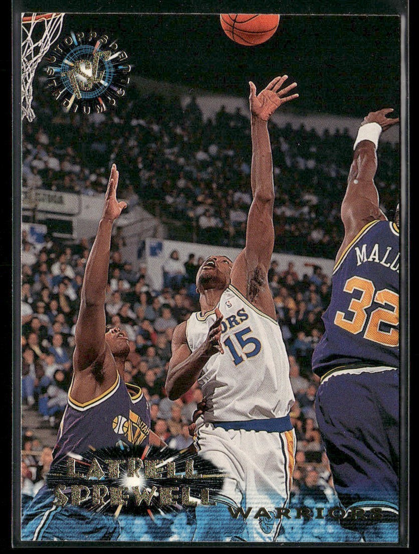 Latrell Sprewell Player Lot Bundle 10 Basketball Cards LS003 Warriors 1 RC back