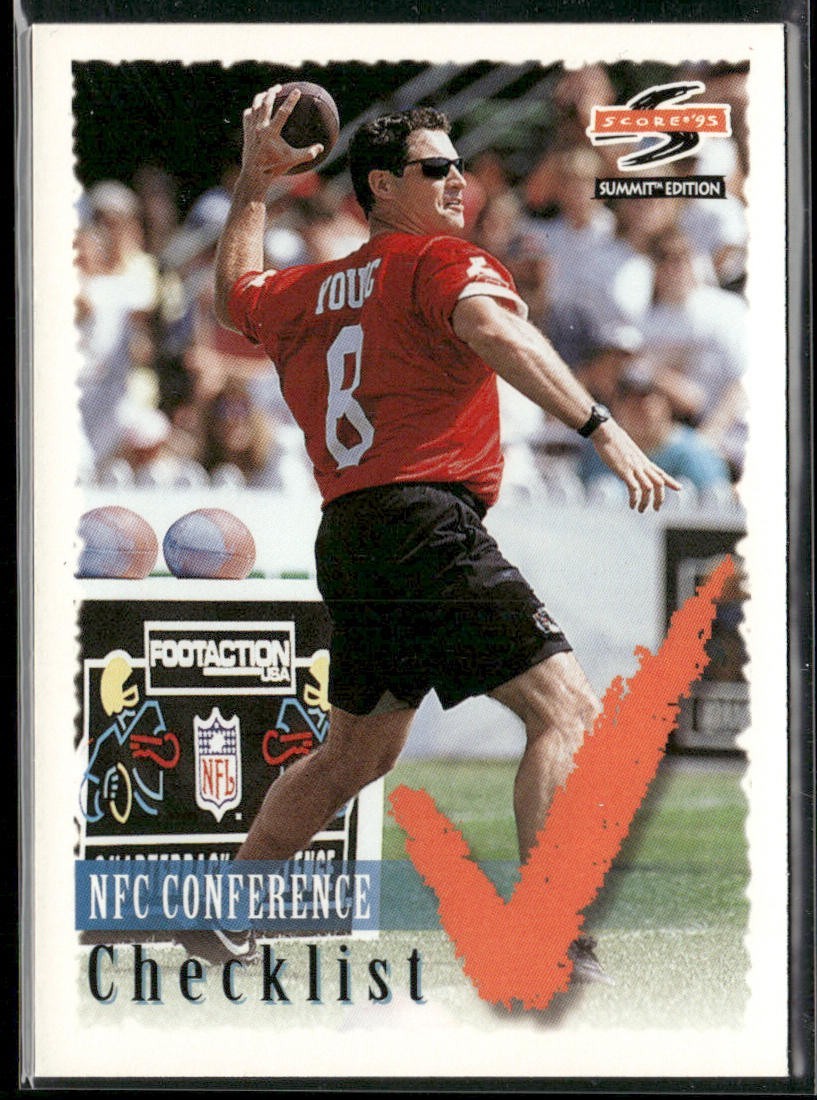 Steve Young Player Lot Bundle 10 Different Football Cards SY007 49ers back