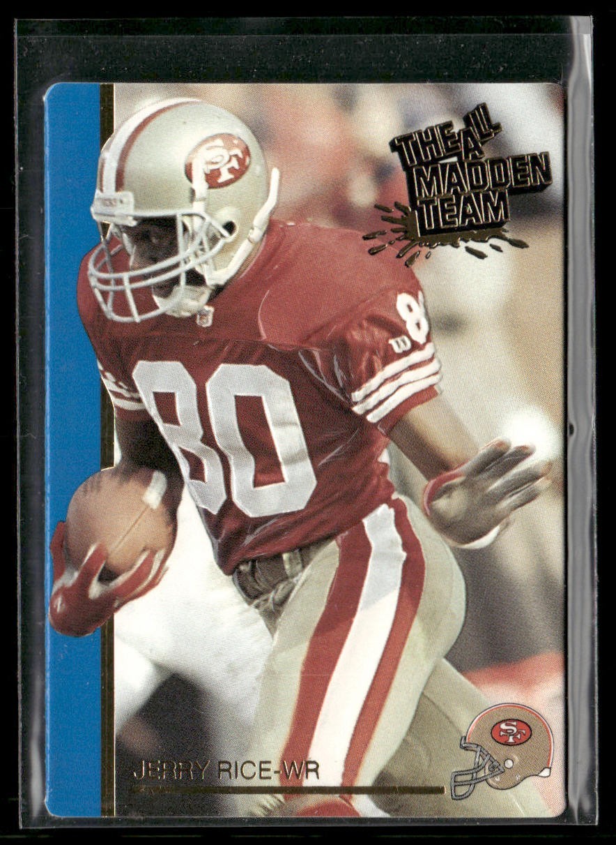 Jerry Rice Player Lot Bundle 10 Different Football Cards JR009 49ers back