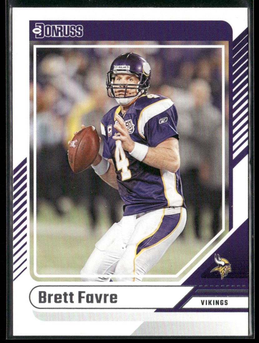 Brett Favre Player Lot Bundle 10 Different Football Cards BF004 Packers back