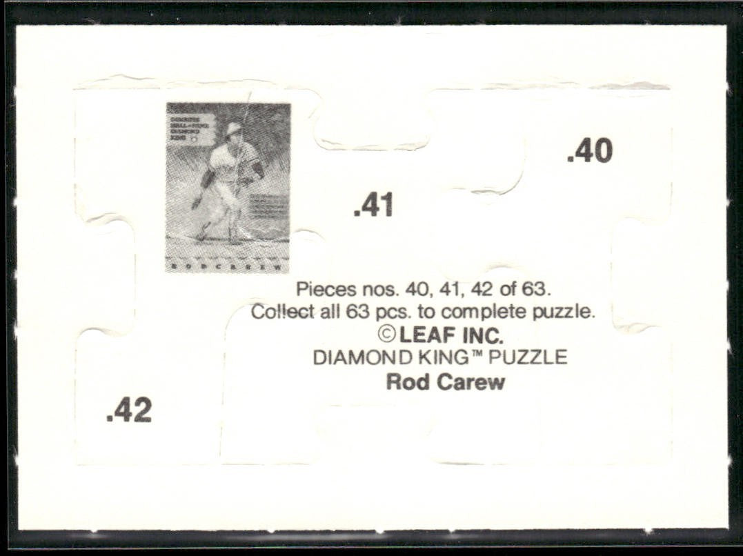 Puzzle Piece Lot Bundle 10 Different Baseball Cards P007 back