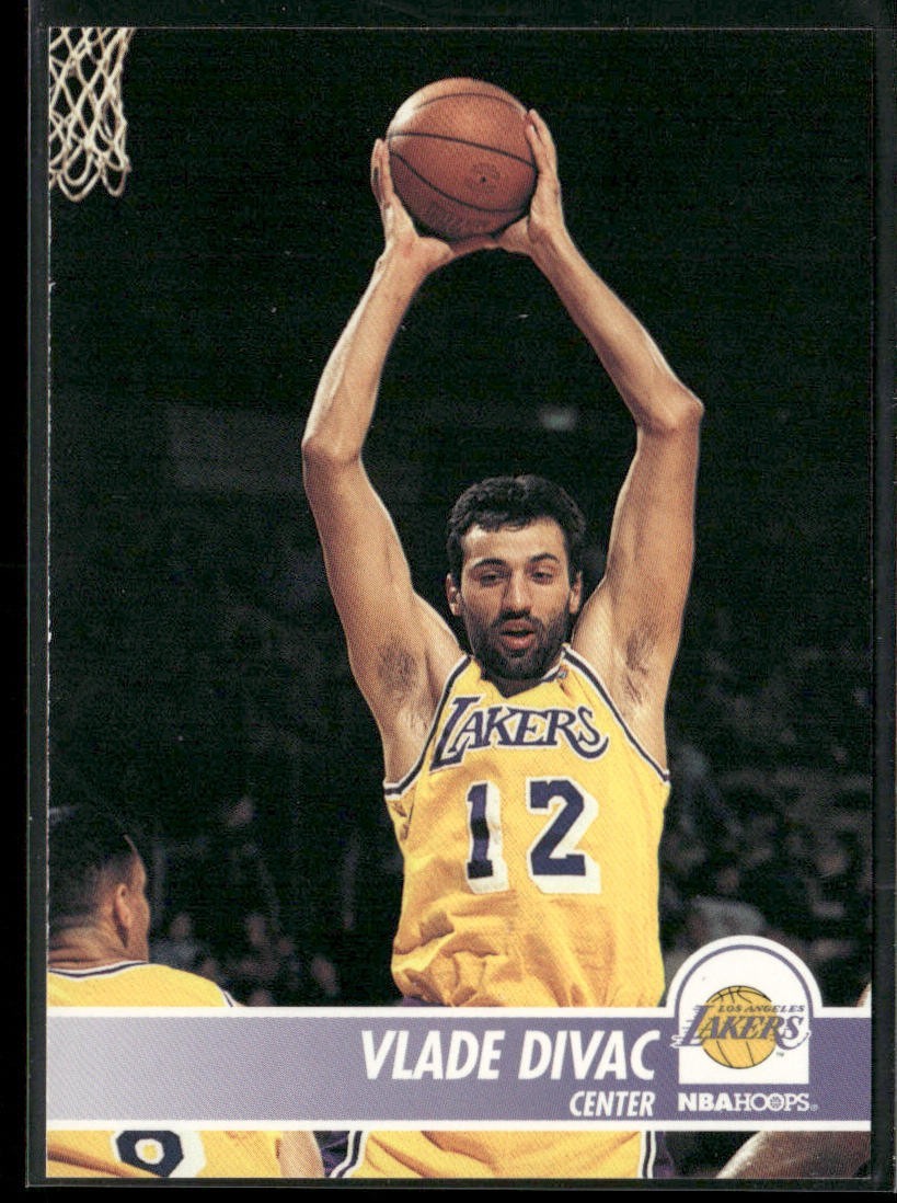 Vlade Divac Player Lot Bundle 10 Basketball Cards VD004 Lakers Hornets back