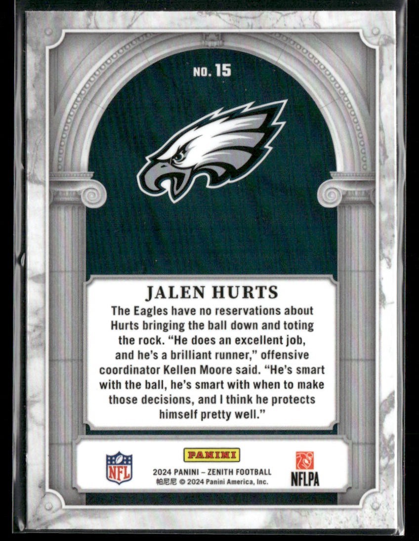 Jalen Hurts Player Lot Bundle 10 Different Football Cards JH001 Eagles back