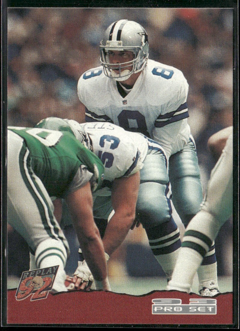 Troy Aikman Player Lot Bundle 10 Different Football Cards TA001 Cowboys back