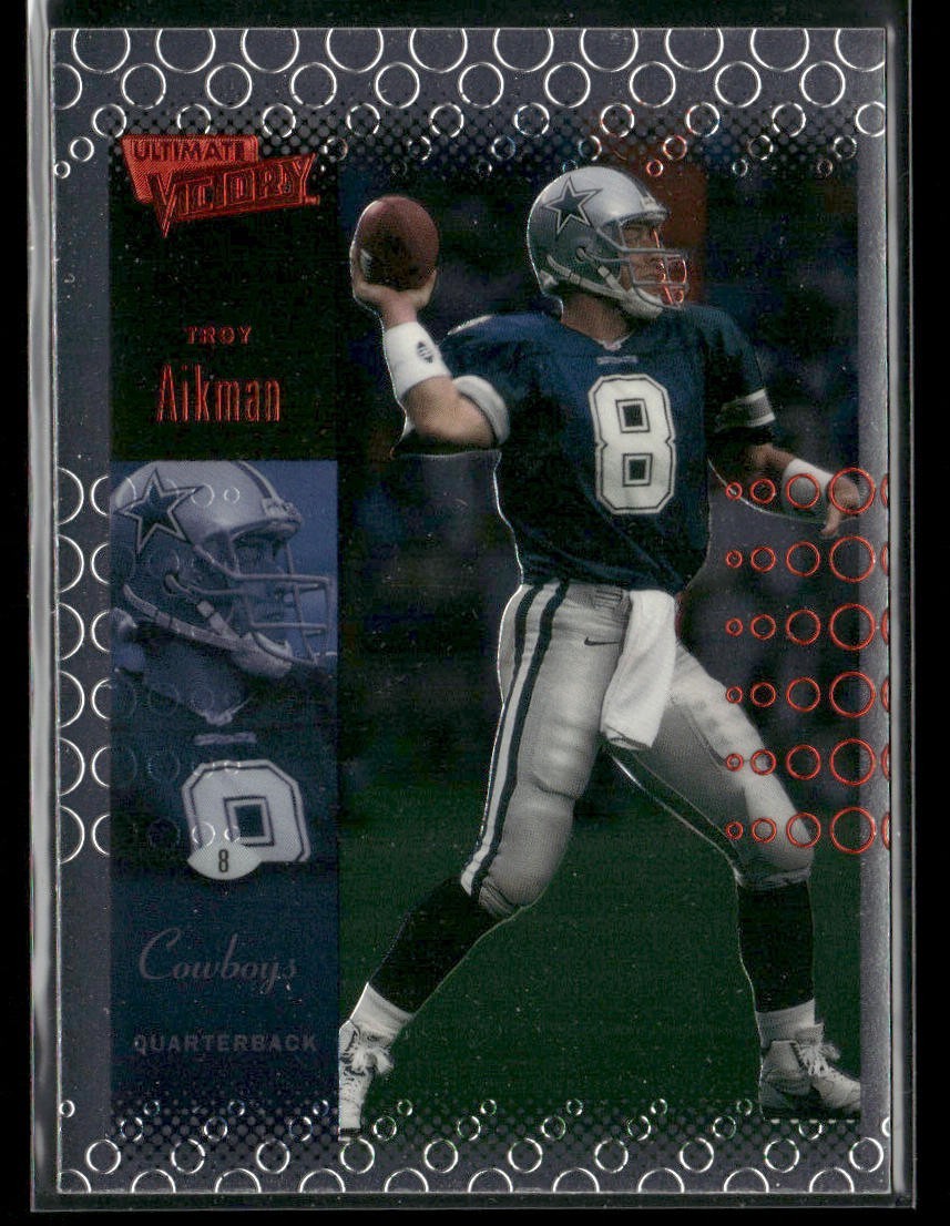 Troy Aikman Player Lot Bundle 10 Different Football Cards TA007 Cowboys back