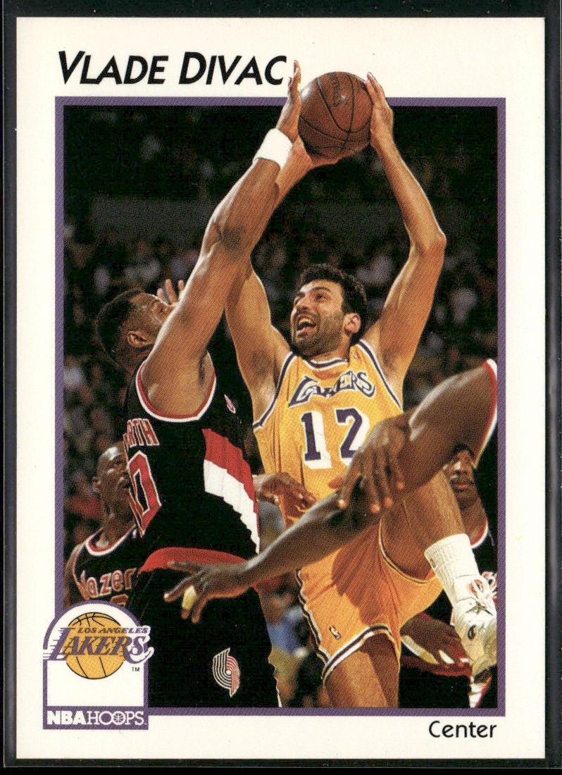 Vlade Divac Player Lot Bundle 10 Basketball Cards VD002 Lakers Hornets back