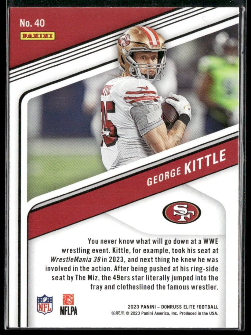 George Kittle Player Lot Bundle 9 Different Football Cards GK001 49ers back