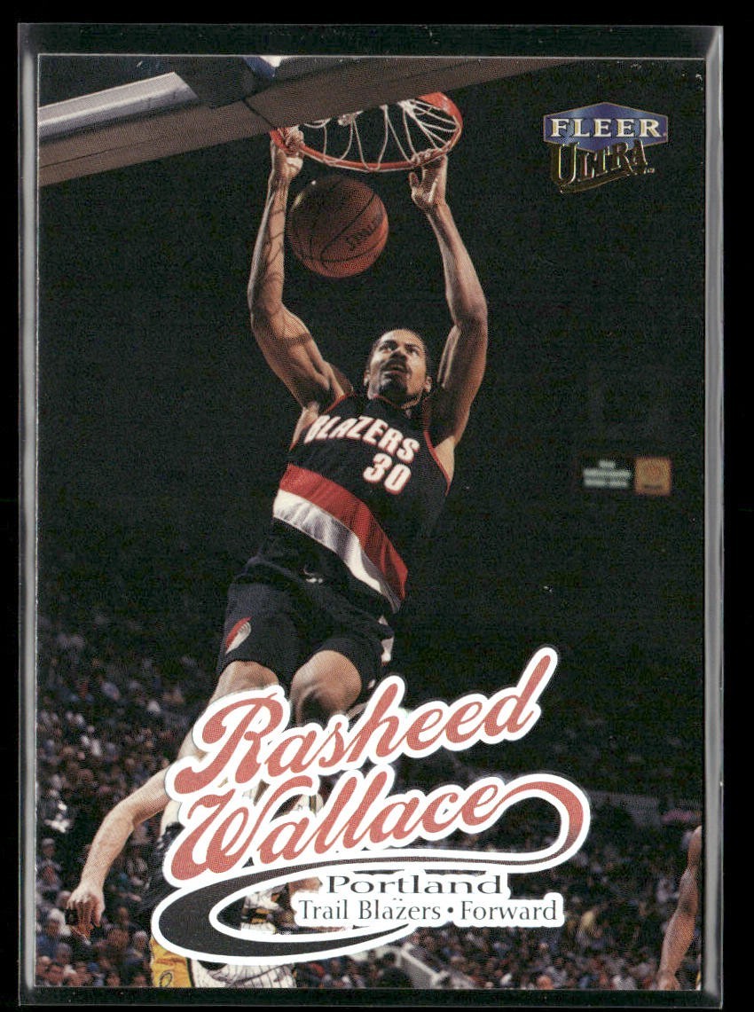 Rasheed Wallace Player Lot Bundle 10 Basketball Cards RW001 Bullets 1 RC back