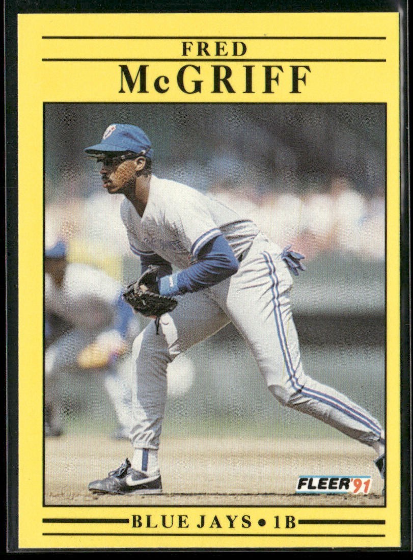 Fred McGriff Player Lot Bundle 10 Different Baseball Cards FM001 Blue Jays back