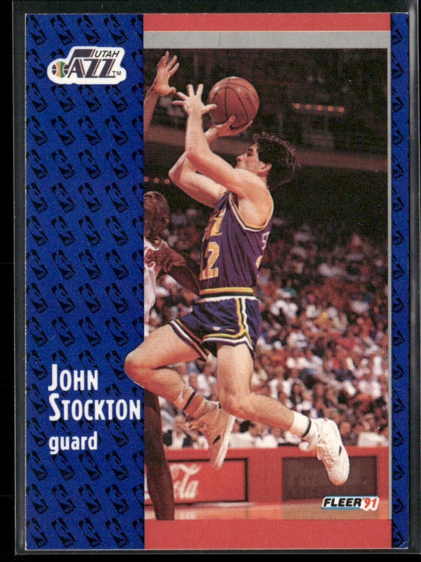 John Stockton Player Lot Bundle 10 Basketball Cards JS001 Utah Jazz back