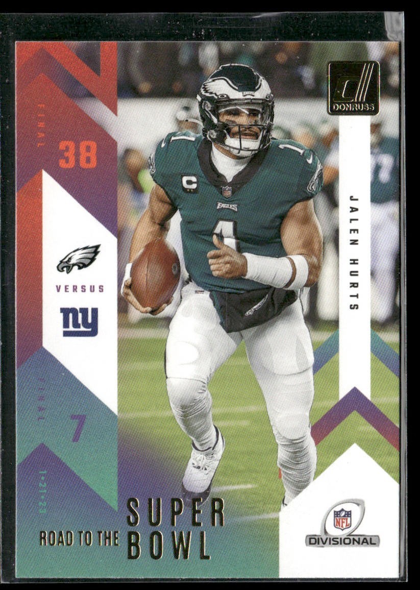 Jalen Hurts Player Lot Bundle 10 Different Football Cards JH004 Eagles back