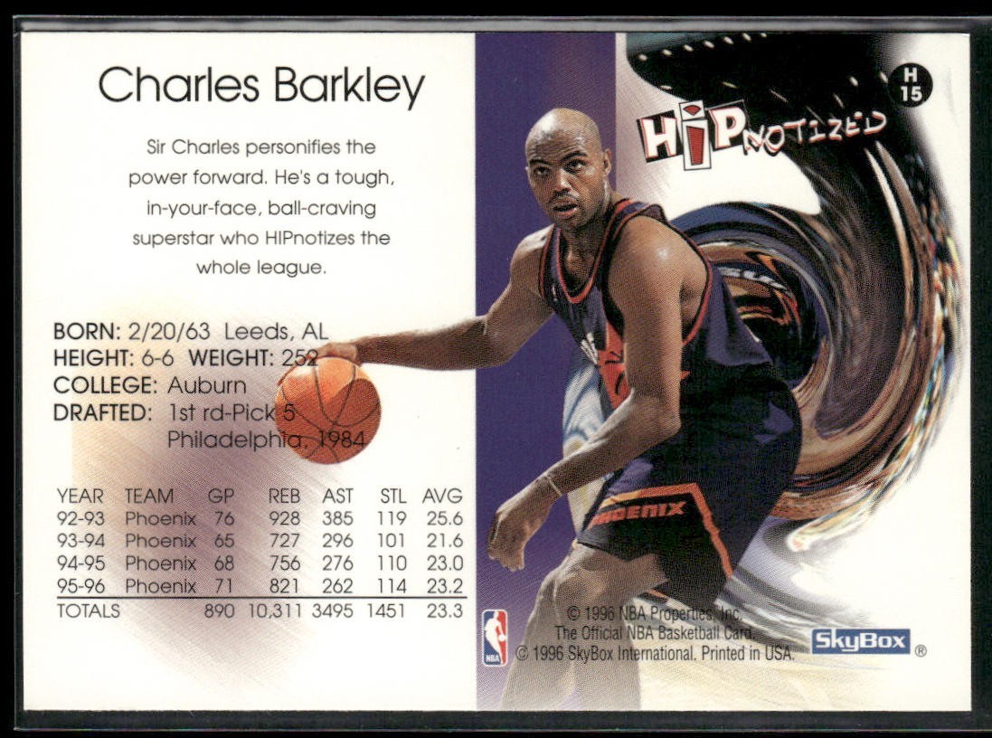 "Sir" Charles Barkley Player Lot Bundle 10 Basketball Cards CB003 Suns Sixers back
