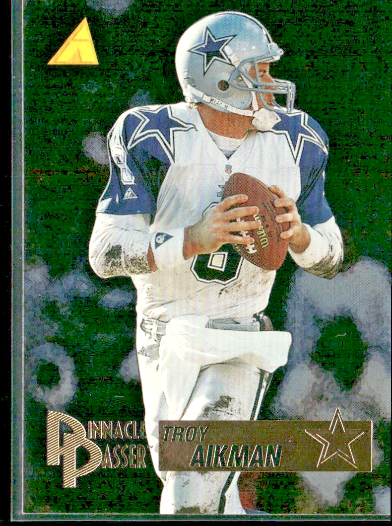 Troy Aikman Player Lot Bundle 10 Different Football Cards TA008 Cowboys front