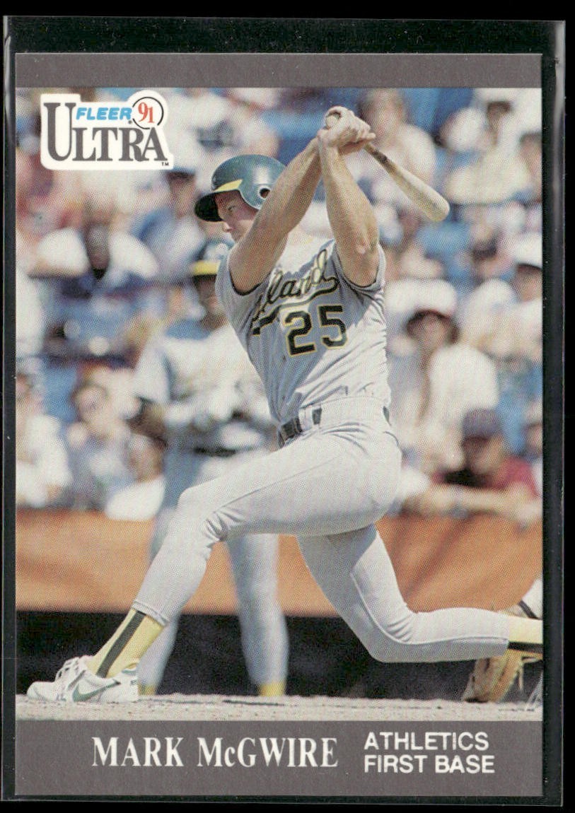 Mark McGwire Player Lot Bundle 10 Different Baseball Cards MM003 Athletics back