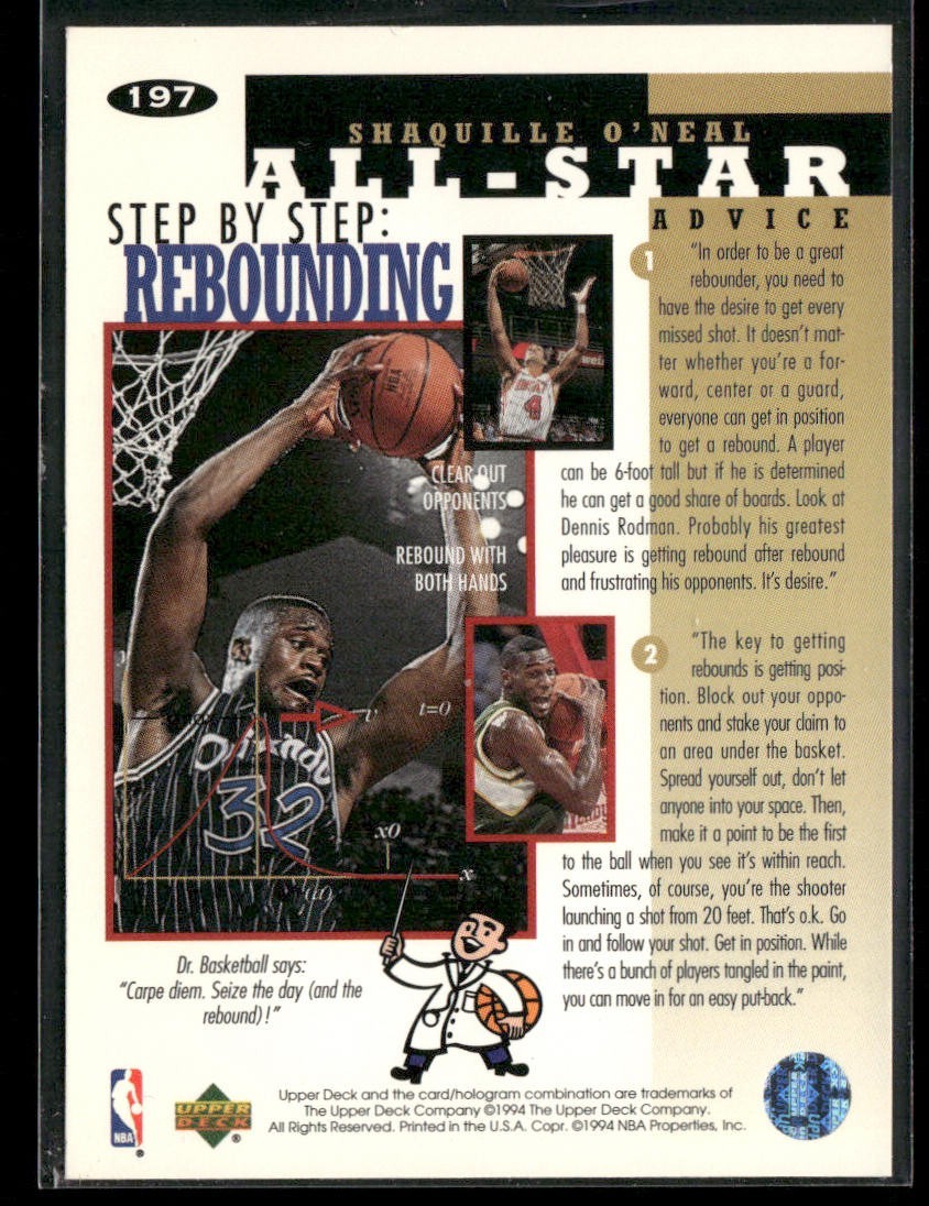 Shaquille O'Neal Player Lot Bundle 10 Basketball Cards SON002 Orlando Magic back