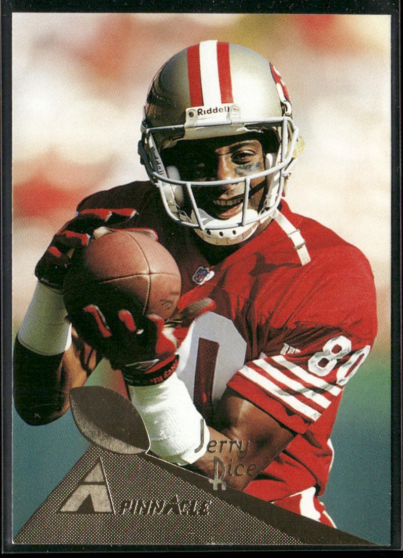Jerry Rice Player Lot Bundle 10 Different Football Cards JR009 49ers back