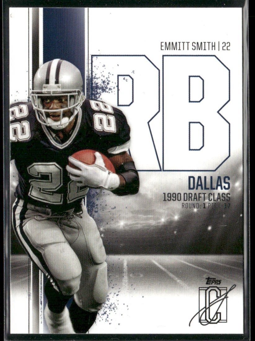 Emmitt Smith Player Lot Bundle 10 Different Football Cards ES004 Cowboys back