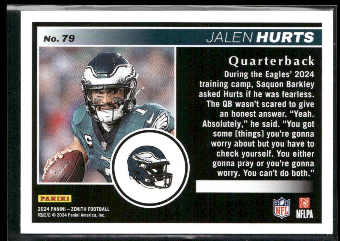 Jalen Hurts Player Lot Bundle 10 Different Football Cards JH003 Eagles back