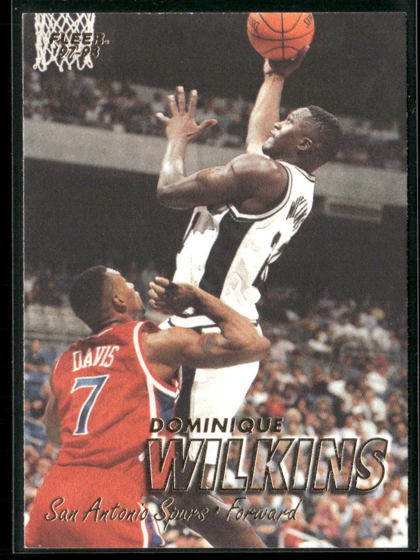Dominique Wilkins Player Lot Bundle 10 Basketball Cards DW003 Hawks back