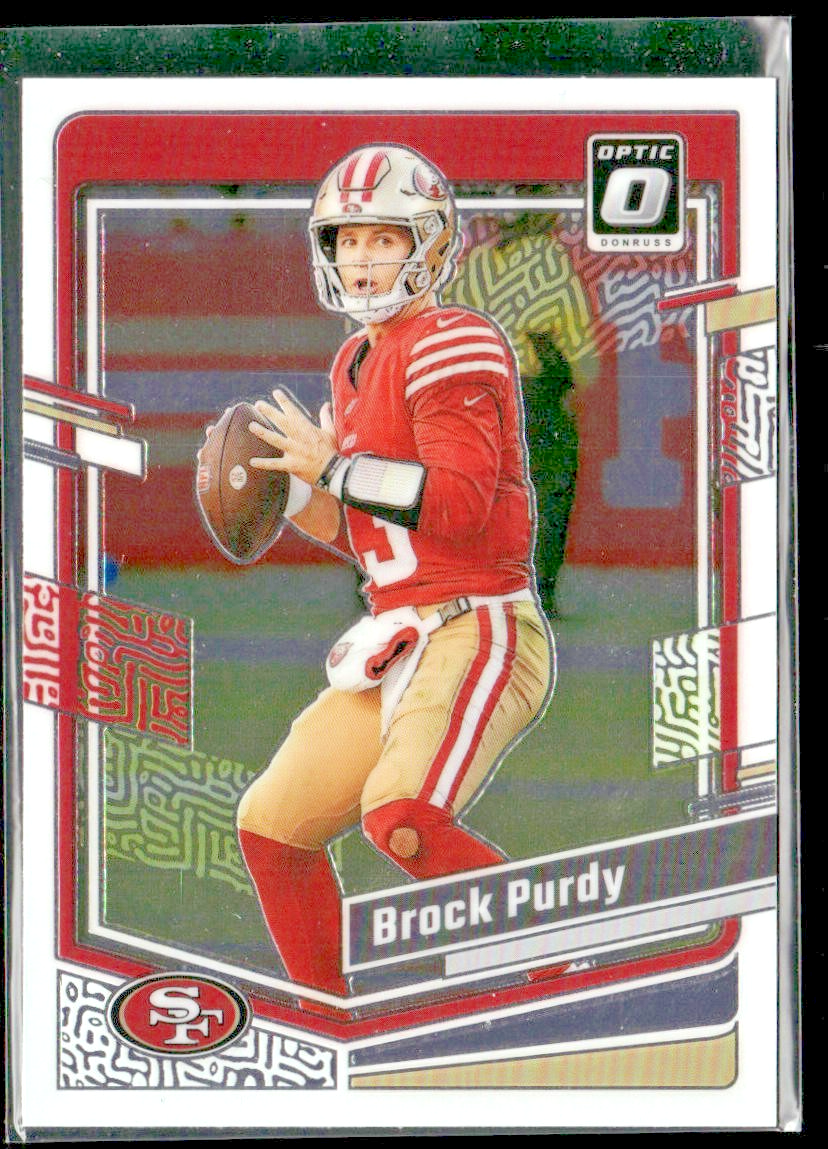 Brock Purdy Player Lot Bundle 10 Different Football Cards BP001 49ers front