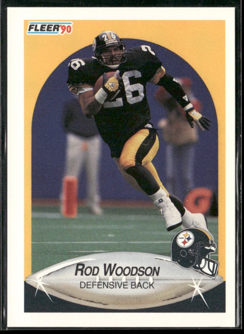 Rod Woodson Player Lot Bundle 10 Different Football Cards RW007 Steelers back