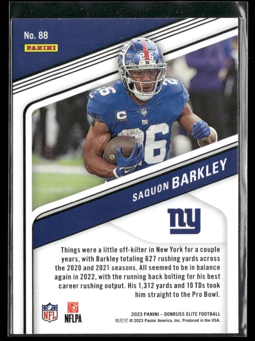 Saquon Barkley Player Lot Bundle 10 Different Football Cards SB003 Giants back