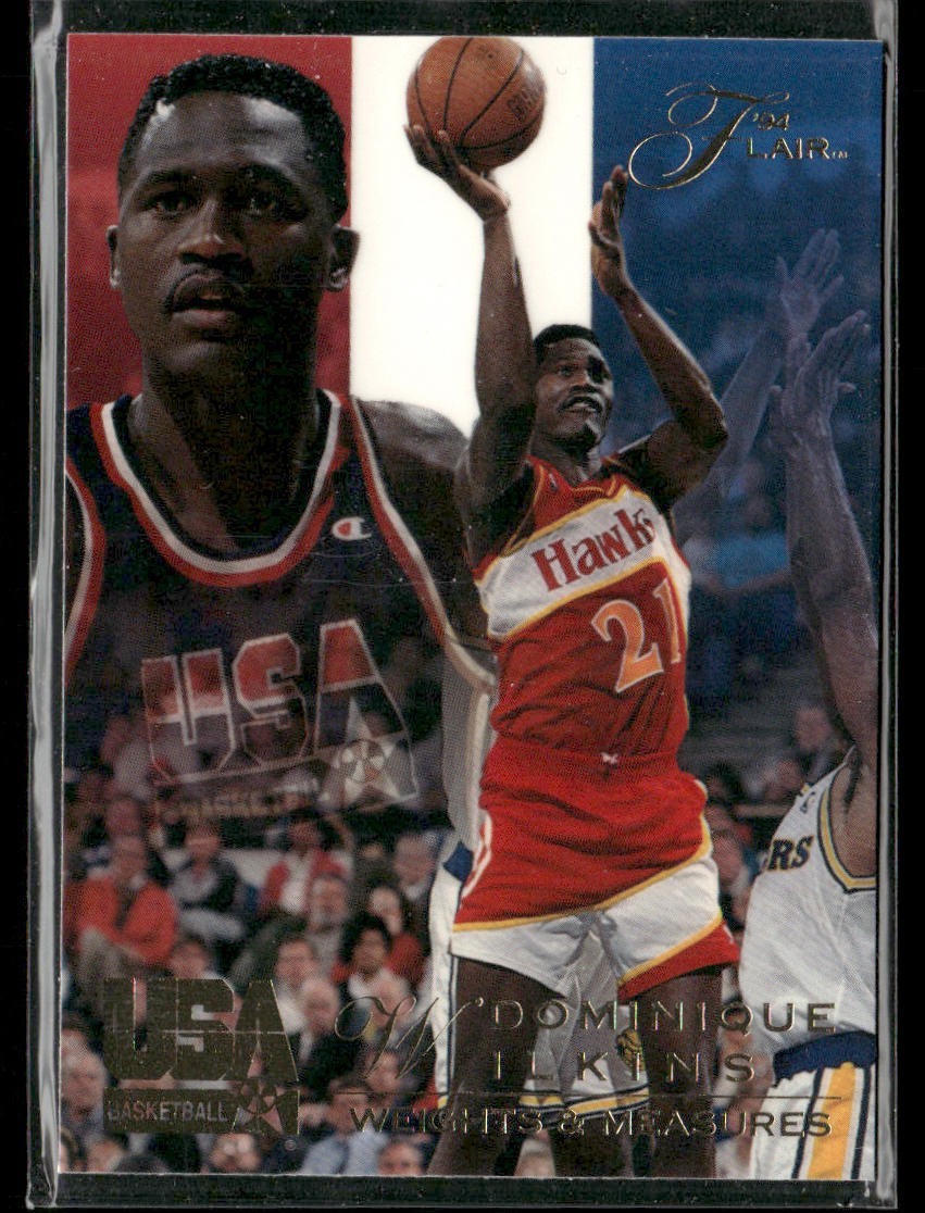Dominique Wilkins Player Lot Bundle 10 Basketball Cards DW004 Hawks back