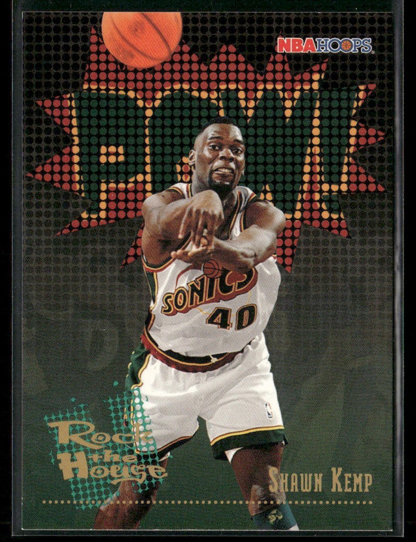 Shawn Kemp Player Lot Bundle 10 Basketball Cards SK005 Supersonics Cavs back