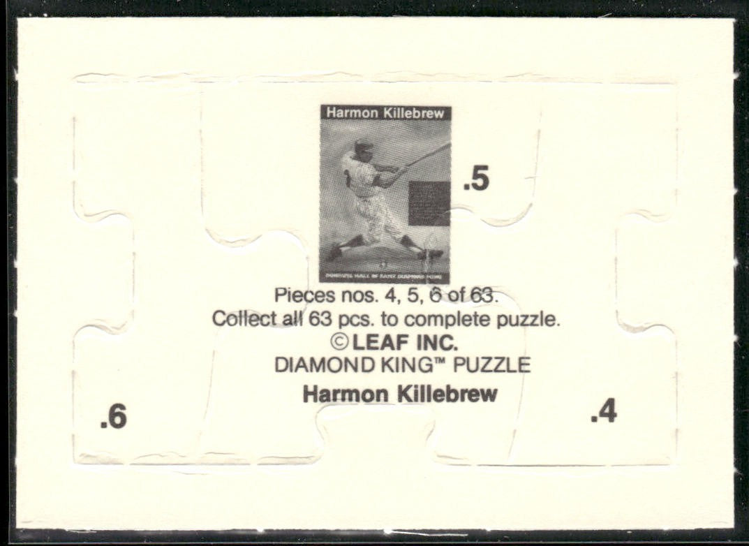 Puzzle Piece Lot Bundle 10 Different Baseball Cards P008 back