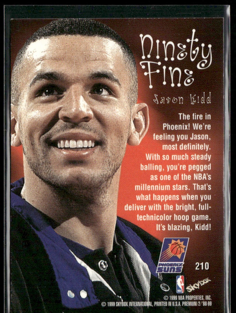 Jason Kidd Player Lot Bundle 10 Basketball Cards JK002 Mavericks 1 RC (Edge Dmg) back