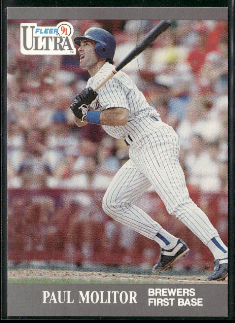 Paul Molitor Player Lot Bundle 10 Different Baseball Cards PM001 Brewers back