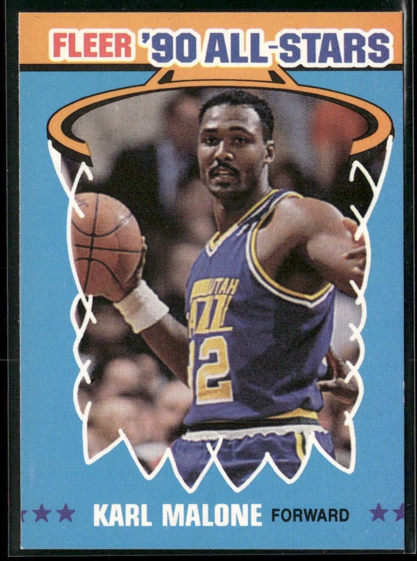 Karl Malone Player Lot Bundle 10 Basketball Cards KM001 Utah Jazz front