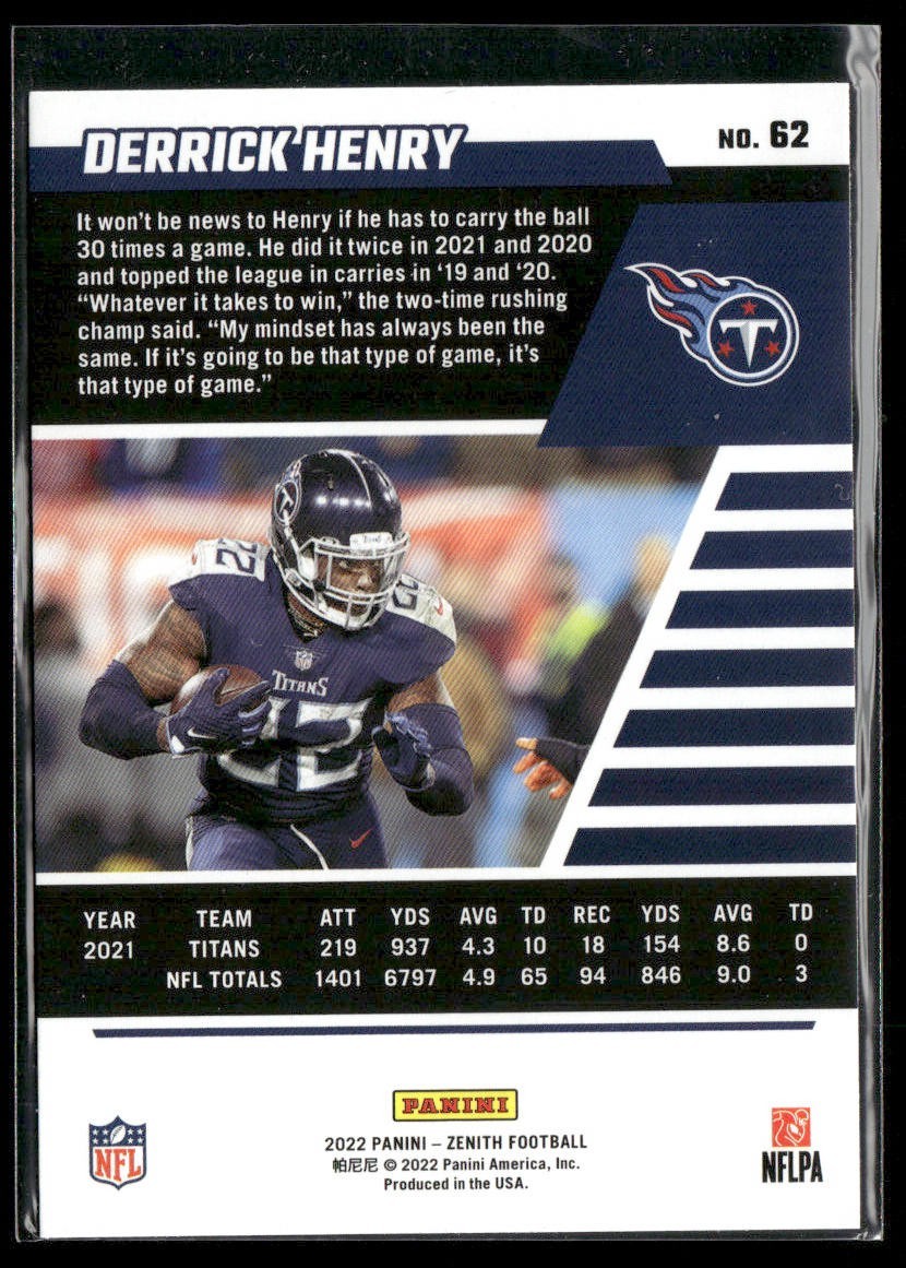 Derrick Henry Player Lot Bundle 10 Different Football Cards DH001 Titans Ravens back