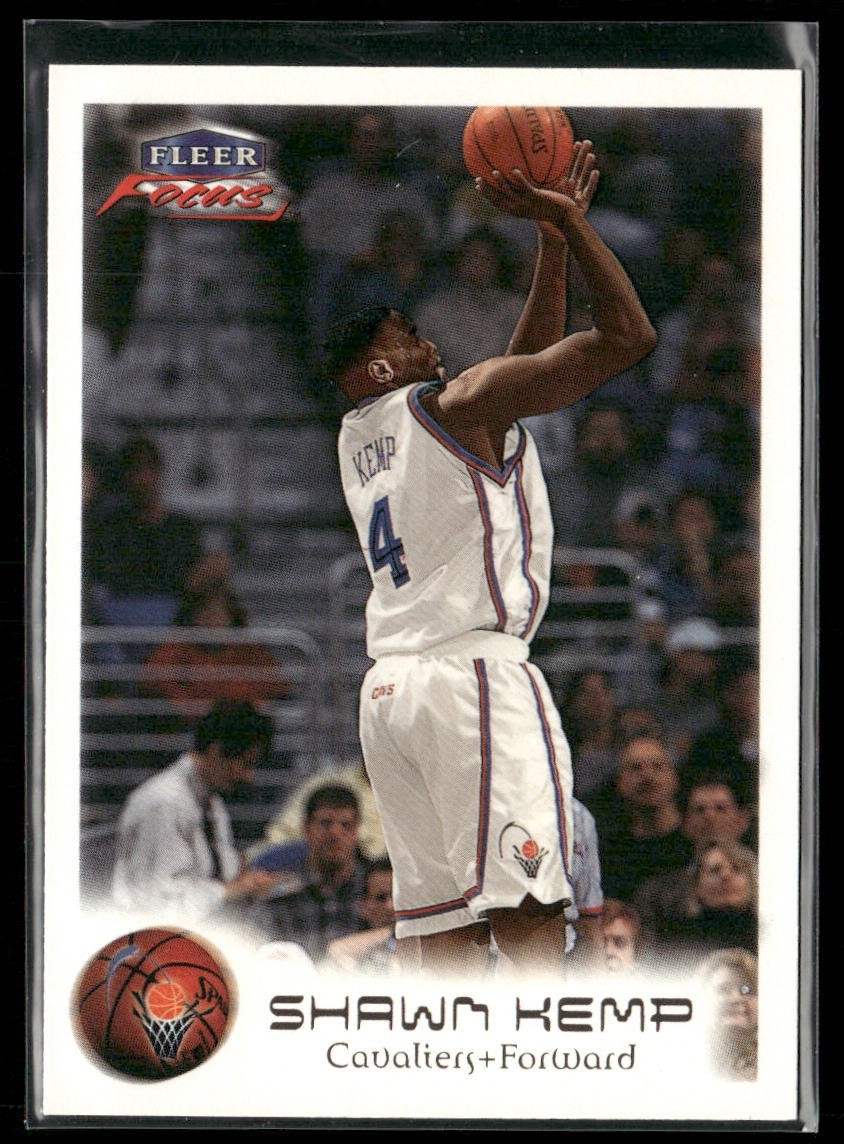 Shawn Kemp Player Lot Bundle 10 Basketball Cards SK001 Supersonics Cavs 1 RC back