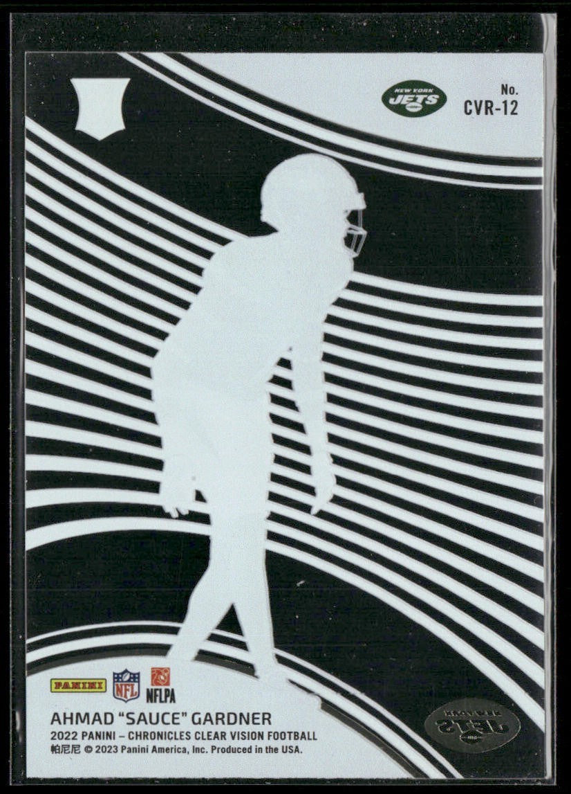 Ahmad Sauce Gardner Player Lot Bundle 10 Different Football Cards AG001 Jets 4RC back